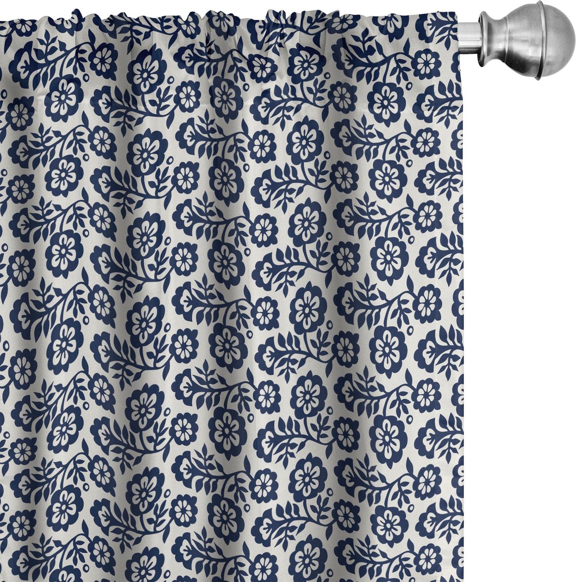 ABAKUHAUS Gordijn – 2x75x175 cm – Microvezel, halverduisterend – Violetblauw