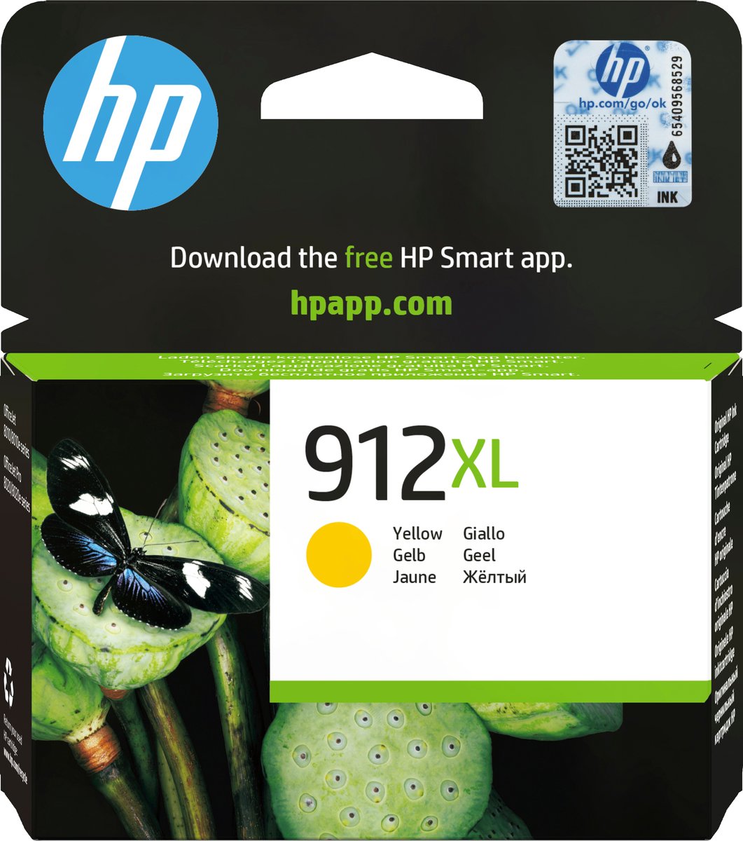 HP 912XL Cartridge Geel
