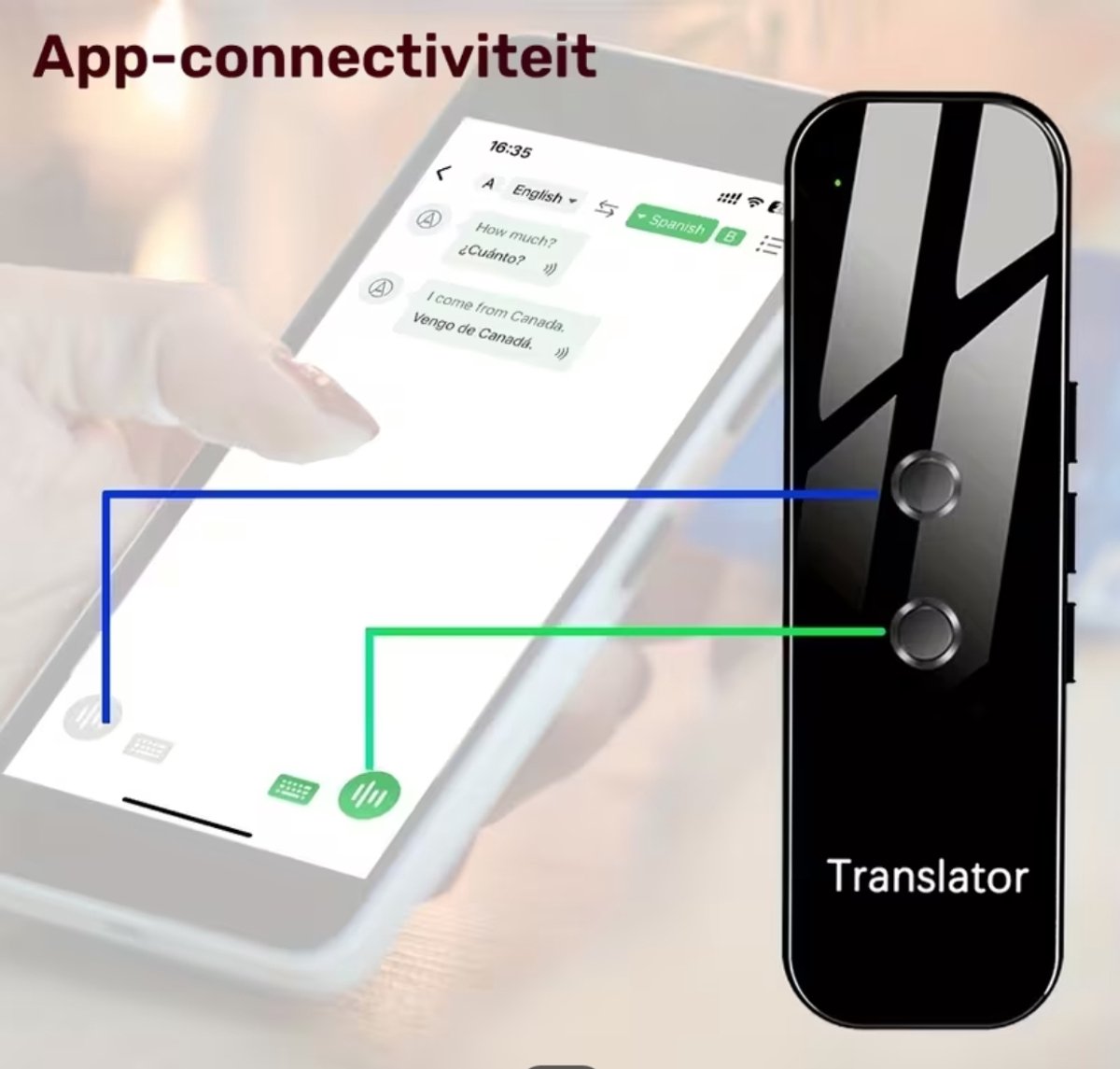 Slimme Taalvertaler Draagbare Translator met Real-time - afbeelding 3