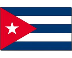 Vlag Cuba - 90 x 150 cm - Cubaanse Vlag - Cuba