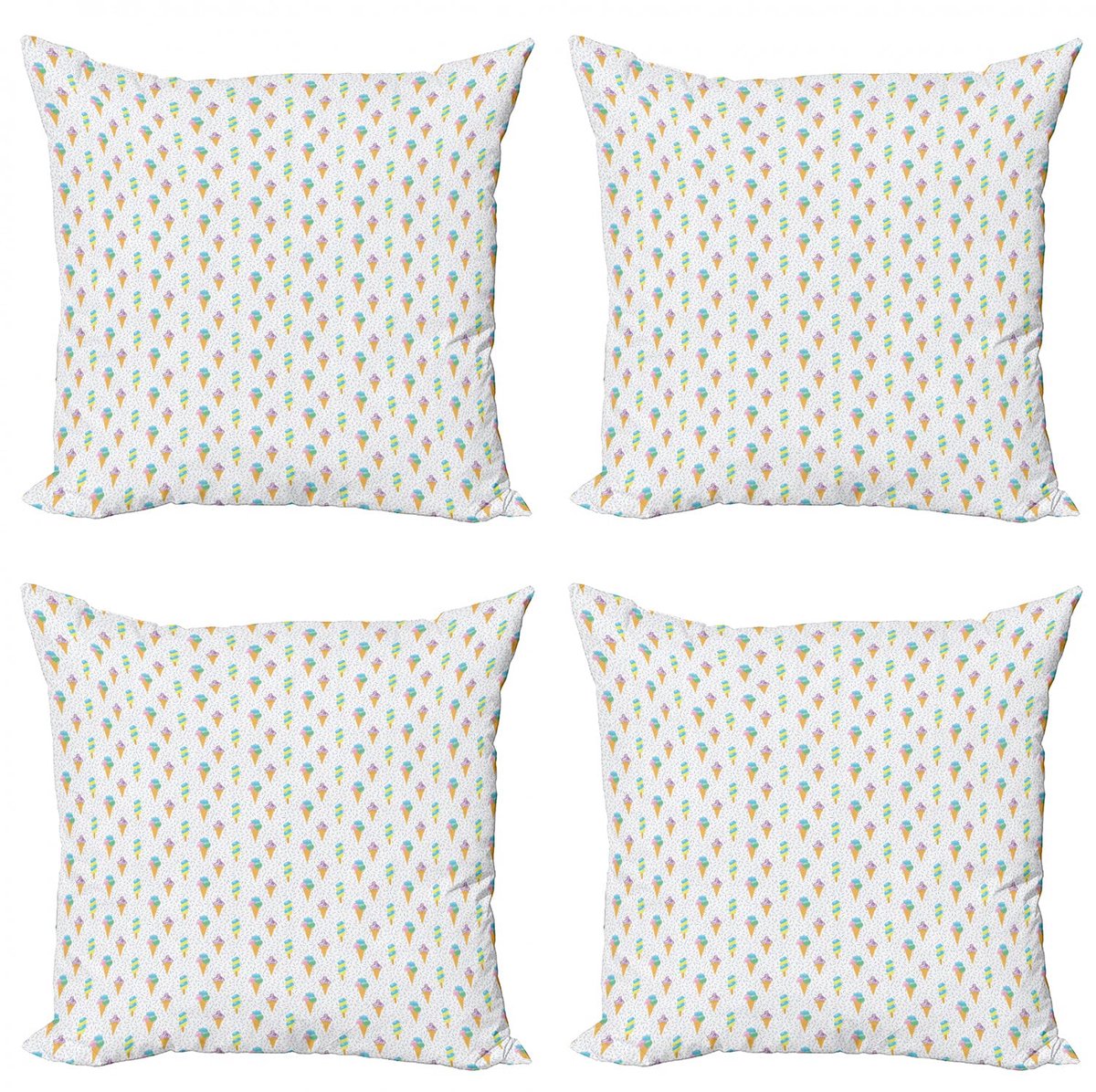 ABAKUHAUS EIS Kussenbezug Set – 40x40 cm – Multicolor – Dubbelzijdig Mehrfarbig