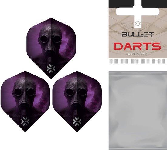 Bullet Toxic NO2 - Dart Flights van Bullet — afbeelding 2