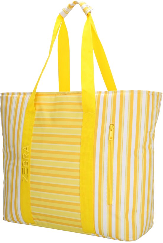 Zebra Trends Sally Deluxe Strandtas - Natgoedvak - Picknick - Strand - Antidiefstal - Geel