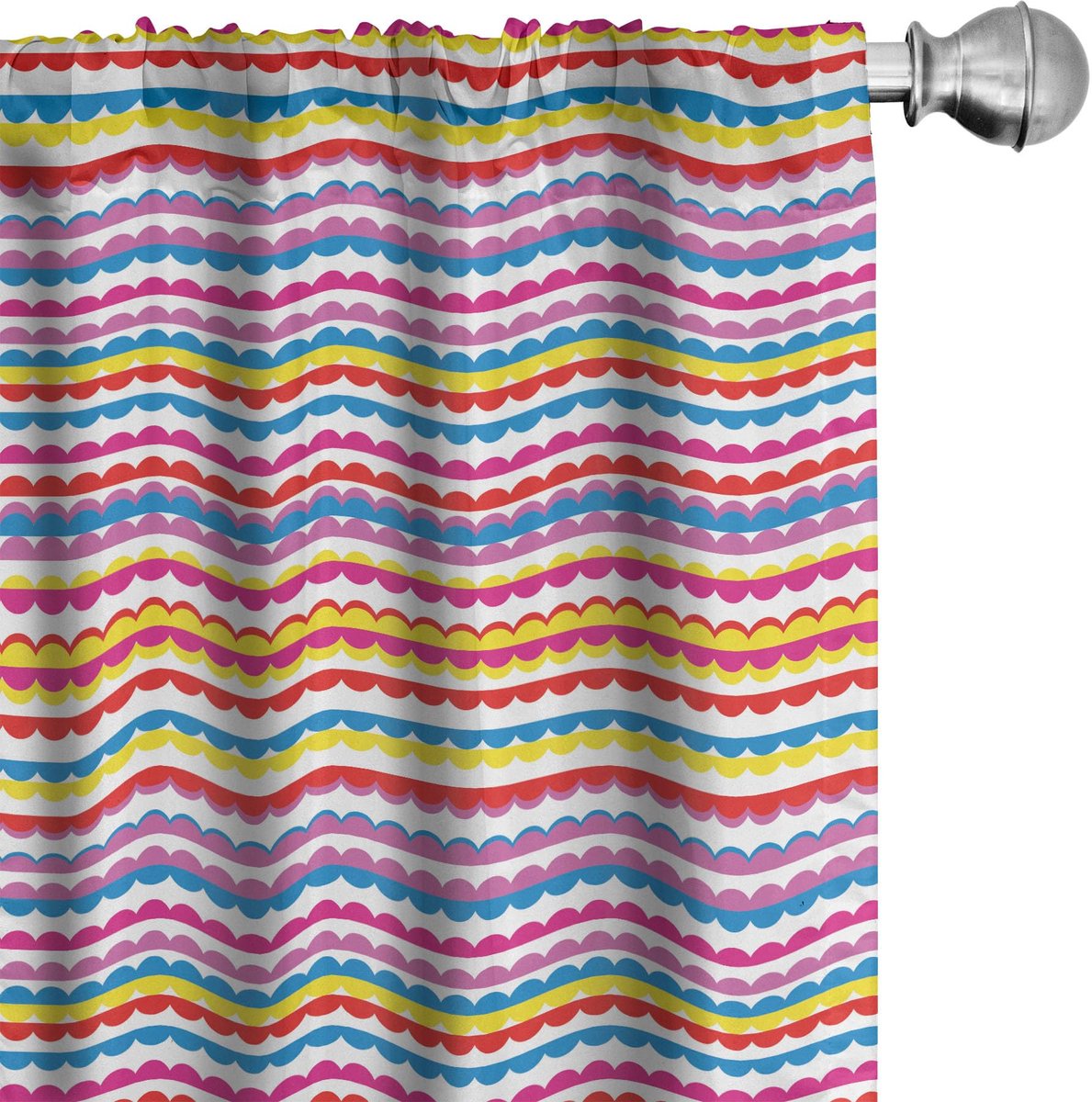 ABAKUHAUS Abstrakt Gordijnen – 2x75x175 cm – Moderne Kunst, Multicolor Mehrfarbig