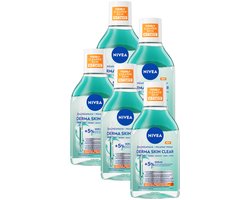 NIVEA Derma Skin Clear Micellair Water - Cleanser - Vermindert Onzuiverheden - Make-up Remover - 5x 400 ml