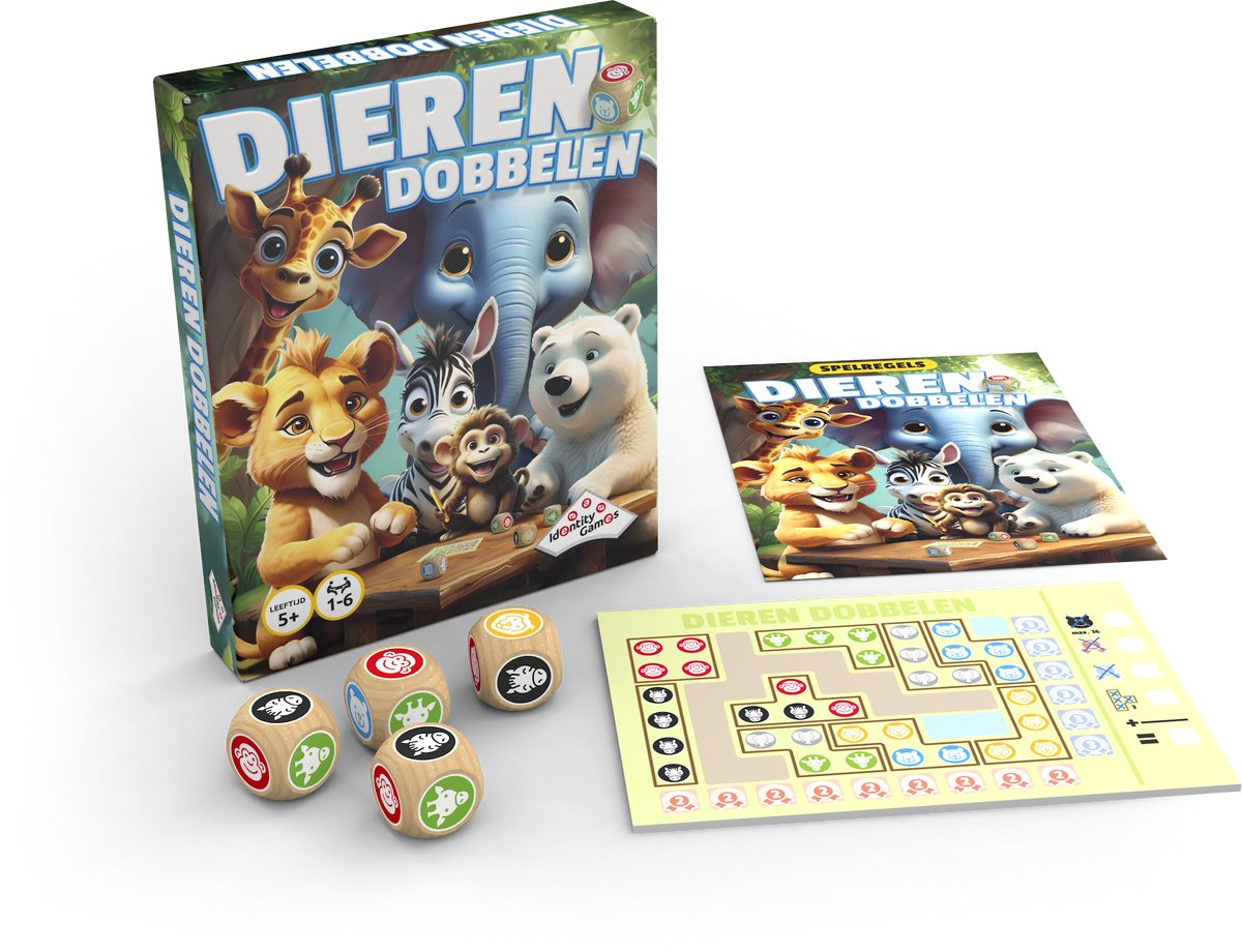 Dieren Dobbelen - Dobbelspel - Voor de hele familie — afbeelding 2