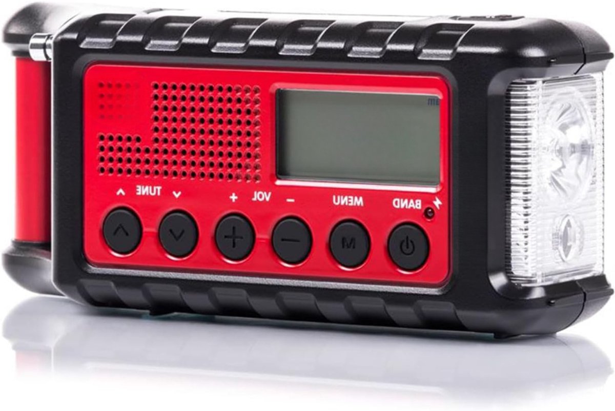 Lexium Noodradio solar opwindbaar - Radio - Noodradio - Weerradio - Radio voor Noodgevallen - Nood - Muziek - Nieuws - Noodpakket - Rampen - Praktisch - Zonneenergie
