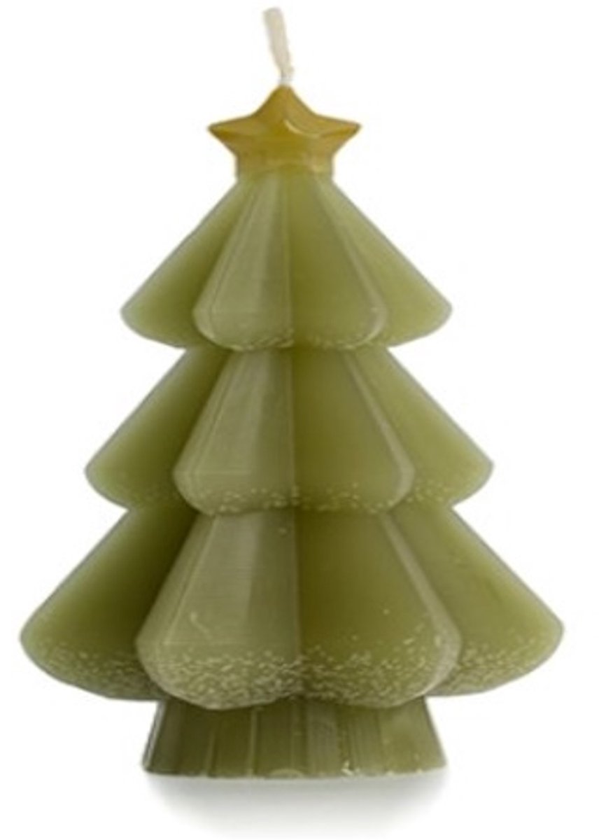 Kerstboom Star, kleur Tijm 8,6x15 cm