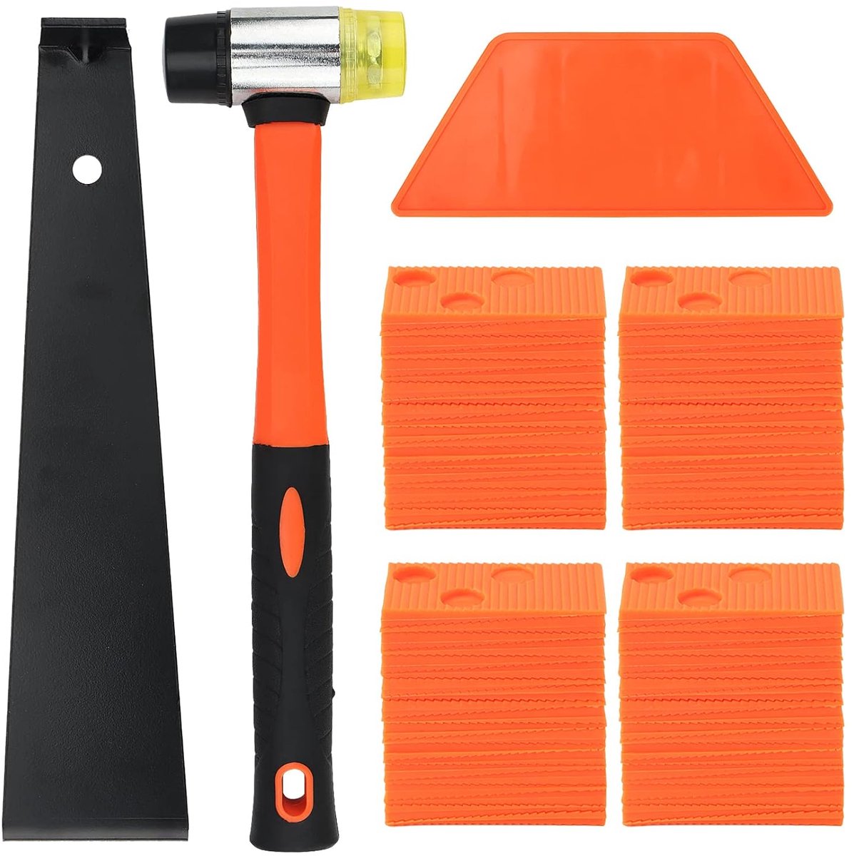 63-delige laminaat vloeren set - laminaat vloeren set - vinyl laminaat leggen set met 60 x