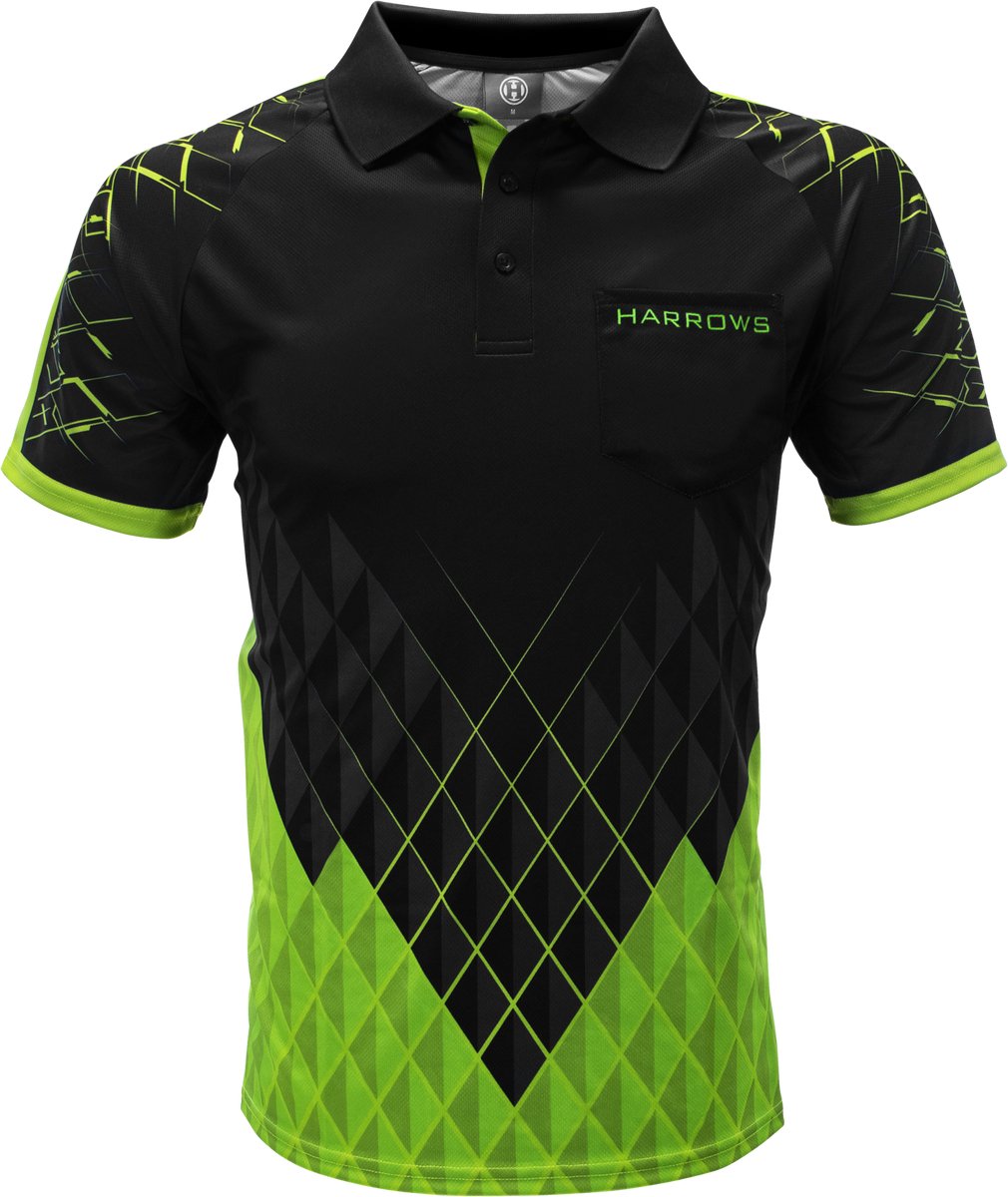 Harrows Paragon Dartshirt Green - Dart Shirt XL