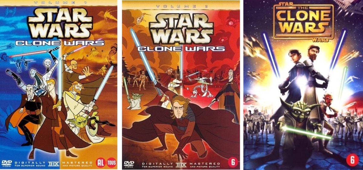 Star Wars Animated - Clone Wars vol 1 - Clone Wars vol. 2 - The Clone Wars de film