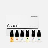 Ascent Discovery Set - Parfum Voor Dames en Heren - Eau De Toilette Homme – Parfumolie - Geurset – Parfumset - Geschenkset Vrouwen en Mannen - Geurtjes Vernevelaar - Luchtjes Pakket 6x2ml - Vegan - Organische Basis