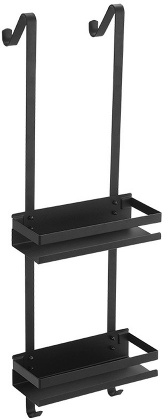 Porte-savon pour la douche sans perçage - XIVADA - Panier de Douche Noir - Etageres douche Suspendu