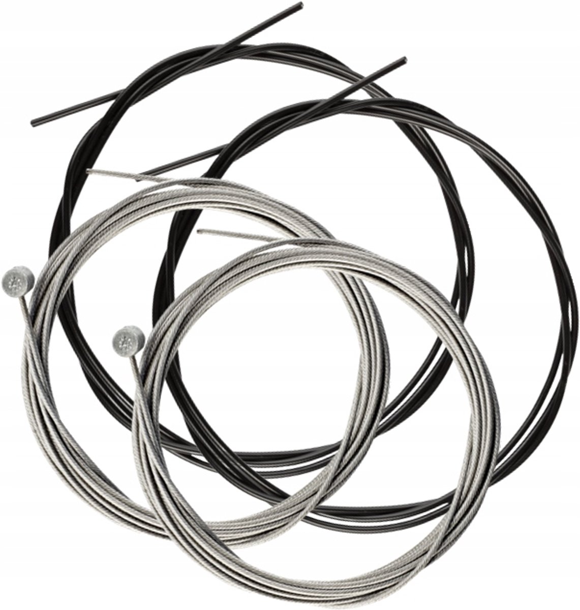 Saccon Remkabel Set: 2 Kabels + 2m Kabelhoes voor 1 Fiets
