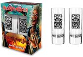 Iron Maiden Run For Your Lives Unisex Shotglazenset - helder - Standard