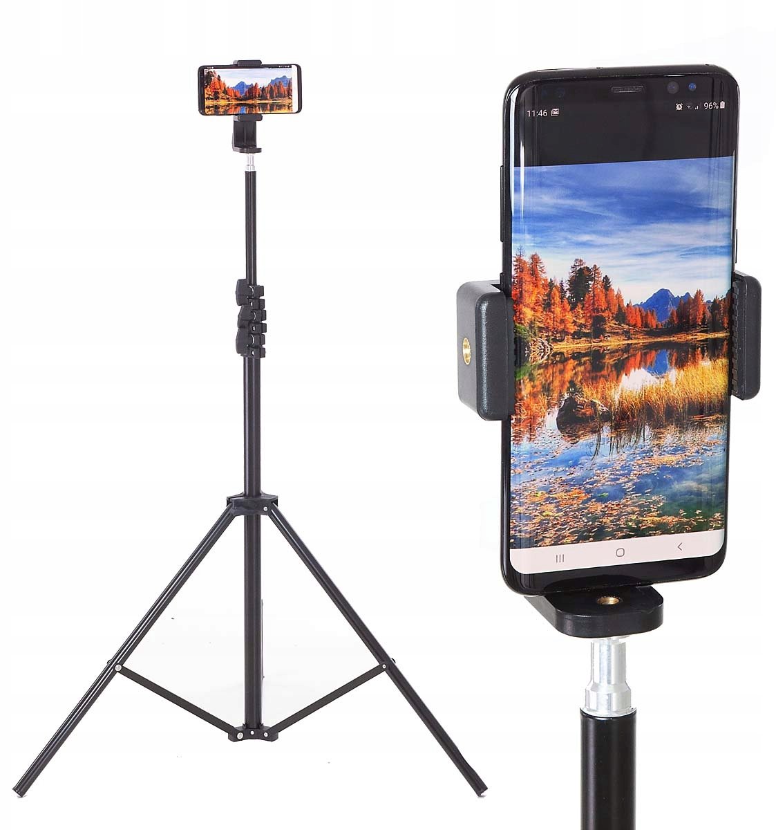 Verstelbare Telefoon Statief 205cm met 360° Draaibare Houder