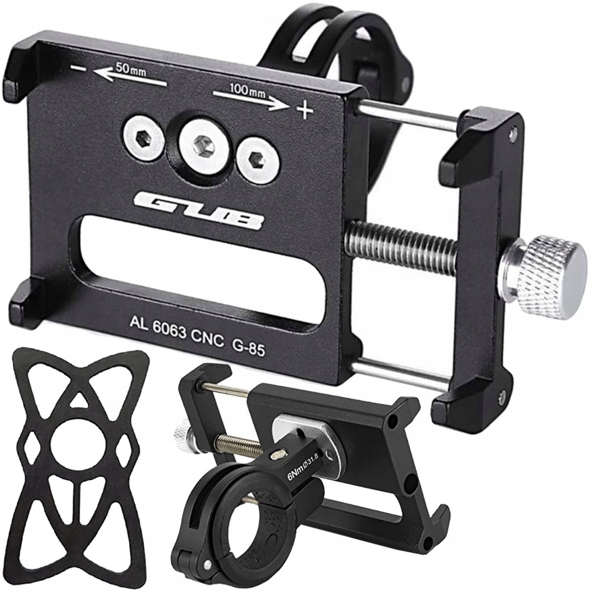Aluminium Telefoonhouder Fiets & Motor - Universeel & Stevig