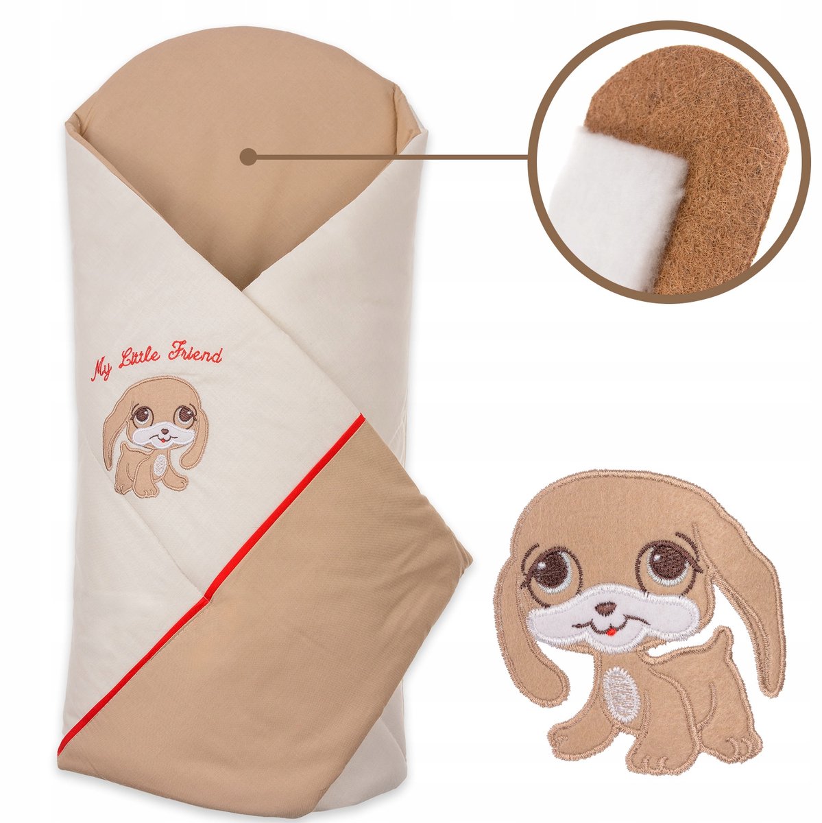Baby Nestje met Kokosmat - Verstevigd Katoen