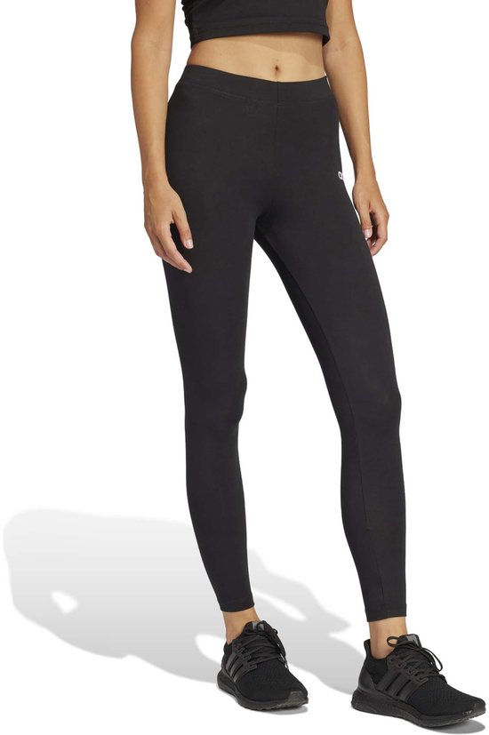 Adidas Sportswear Essentials Linear Katoenen Legging - Dames - Zwart van Adidas — afbeelding 2