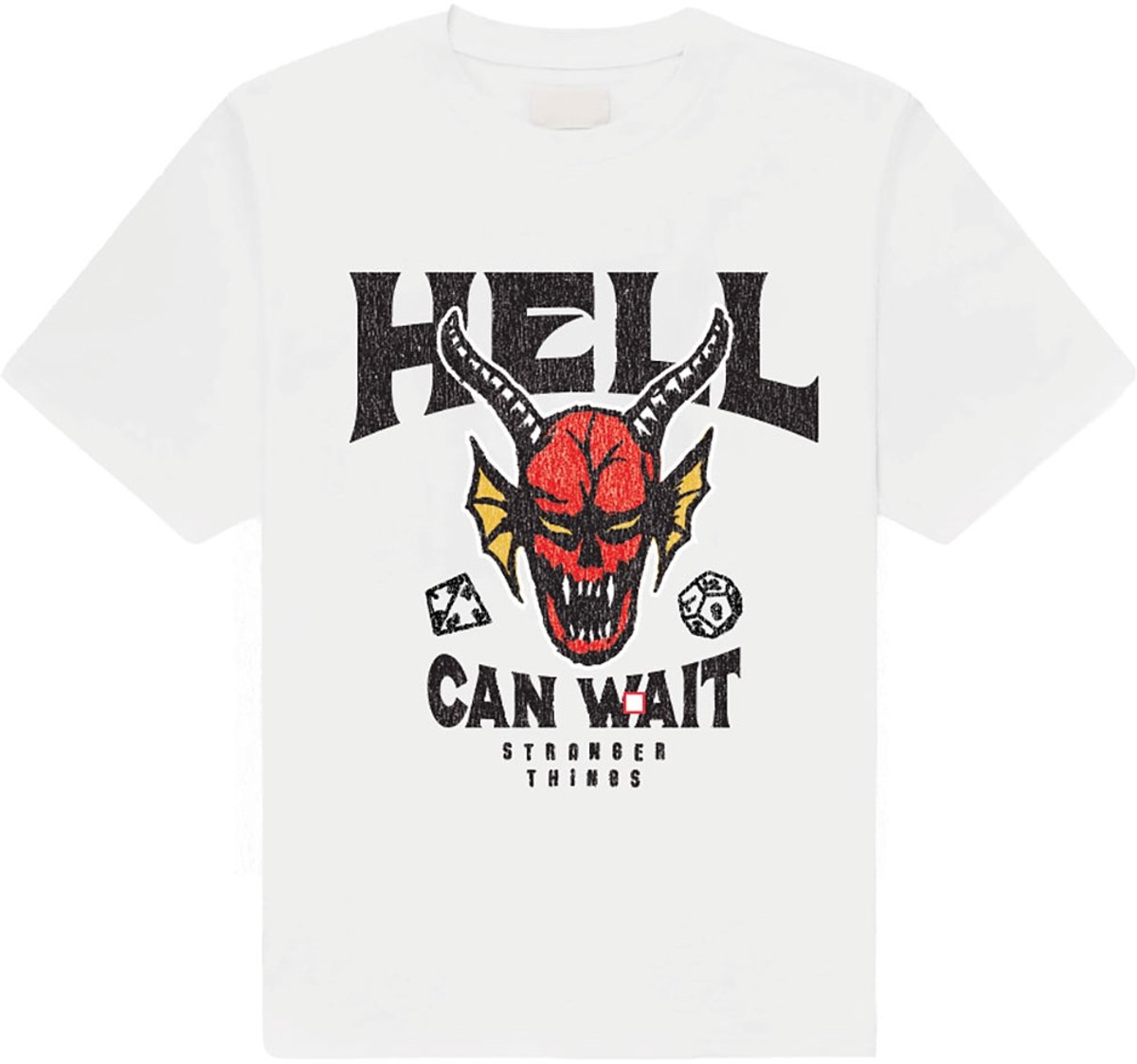 Stranger things - Hell Can Wait Heren Tshirt - S - Wit