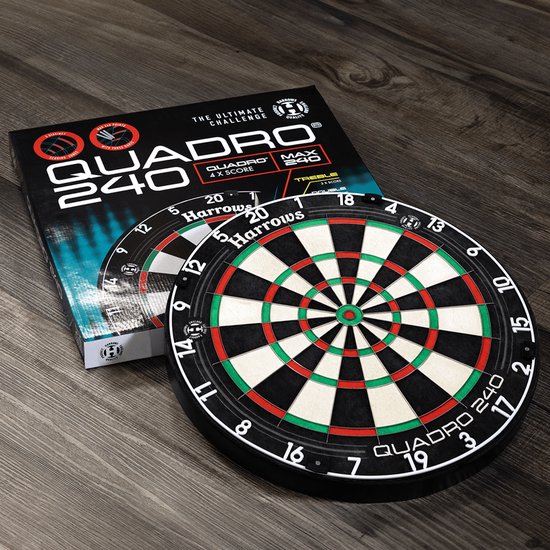 Harrows Quadro 240 dartboard van Harrows — afbeelding 2