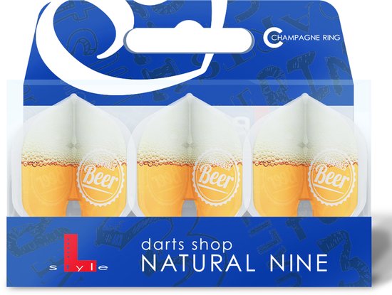 L-Style Champagne L1 Standard N9 Love Beer - Dart Flights van L-Style — afbeelding 2
