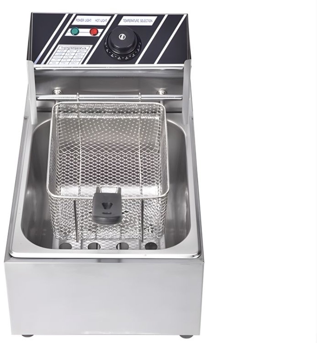 Elektrische Friteuse 6 Liter – 2500W RVS Frituurpan met Thermostaat 60–200°C – Professionele Friteuse voor Thuiskoken & Horeca – friteuse tefal –73699 thumbnail 5