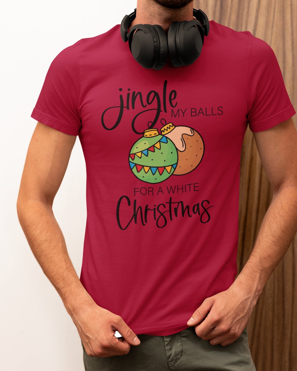 Jingle My Balls Kerst - Kerst T-shirt Rood - Grappig T-shirt - Maat XXL - Kerst Cadeau Mannen - Limited Edition