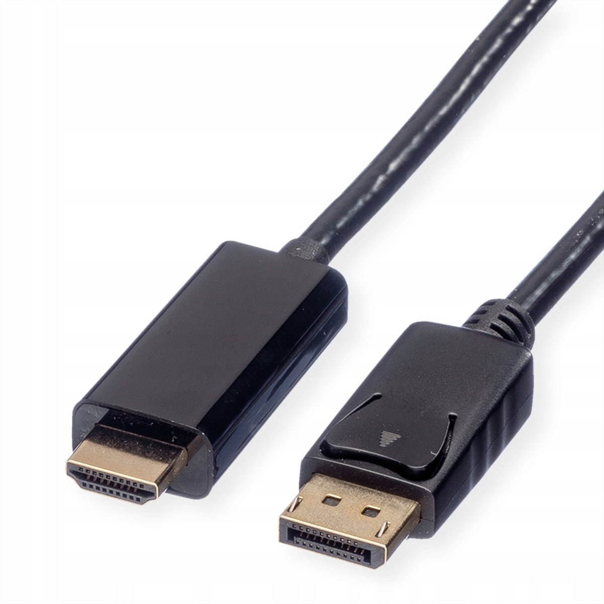 ROLLINE DisplayPort Cabbel voor UHDTV – 2m – Zwart