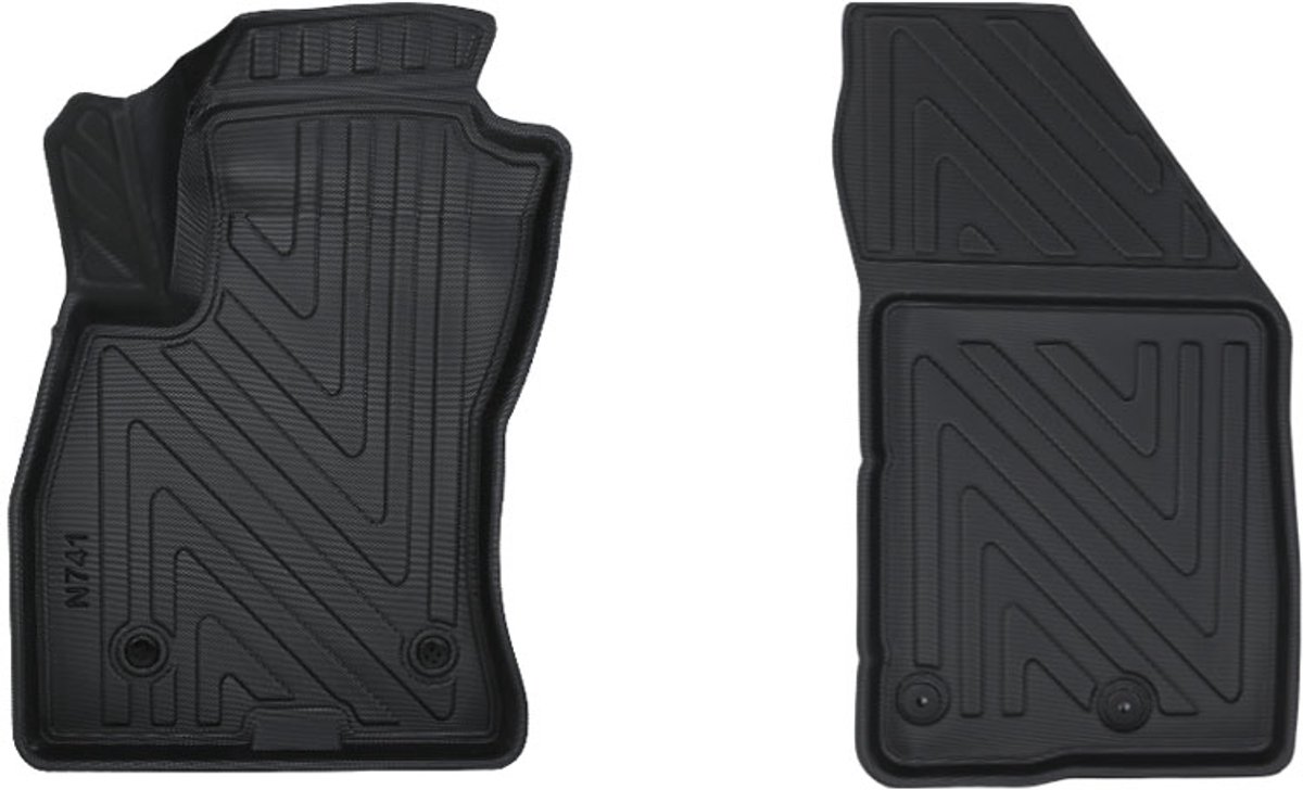 Rubbermatten Opel Combo D Bestelwagen 2012-2018 (voorset) - Premium carbonlook