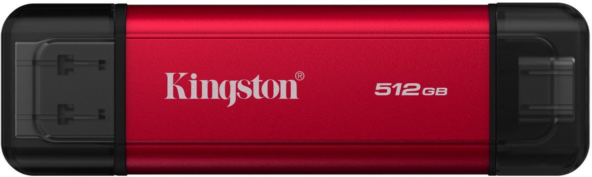 Kingston Technology 512GB Draagbare SSD met Dual USB-A/C, tot 1050MB/s USB 3.2 Gen 2