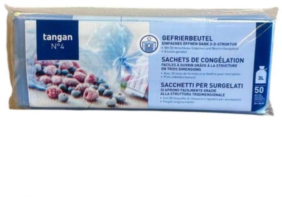 tangan Diepvrieszak 3L 3 liter nr 4 – 50 stuks – 24x36cm