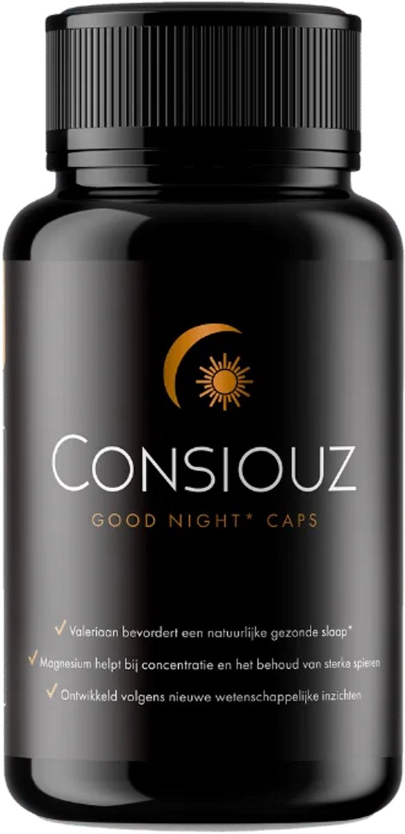 Consiouz Good Night Caps – Slaapsupplement met GABA, L-Theanine & Melatonine