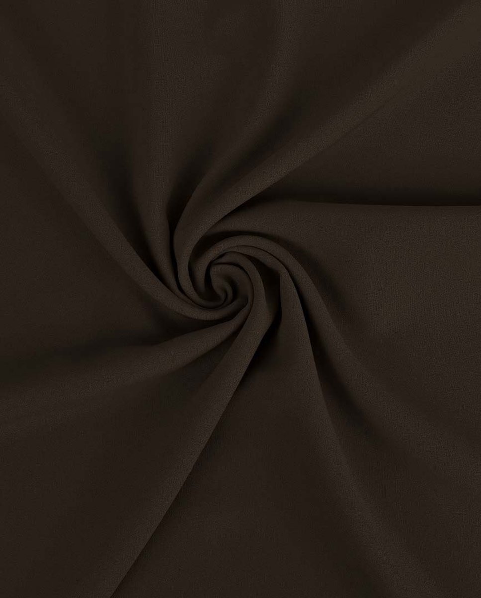 Burlington Stof Uni per Meter – Donker Bruin – Stevig & Vormvast – Texture Stof – Voor Broeken, Rokken & Colberts