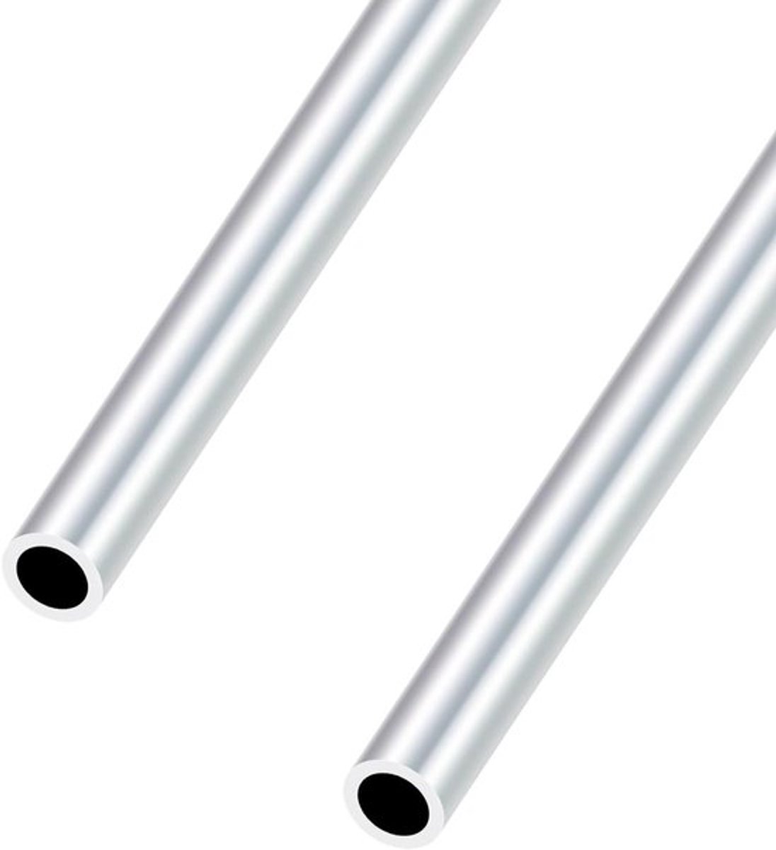 Aluminium Ronde Buizen - 14mm Diameter, 10mm Binnendiameter, 400mm Lengte - Naadloze Buizen voor DIY Projecten, Modelbouw, Industrie en Decoratie (Set van 2)