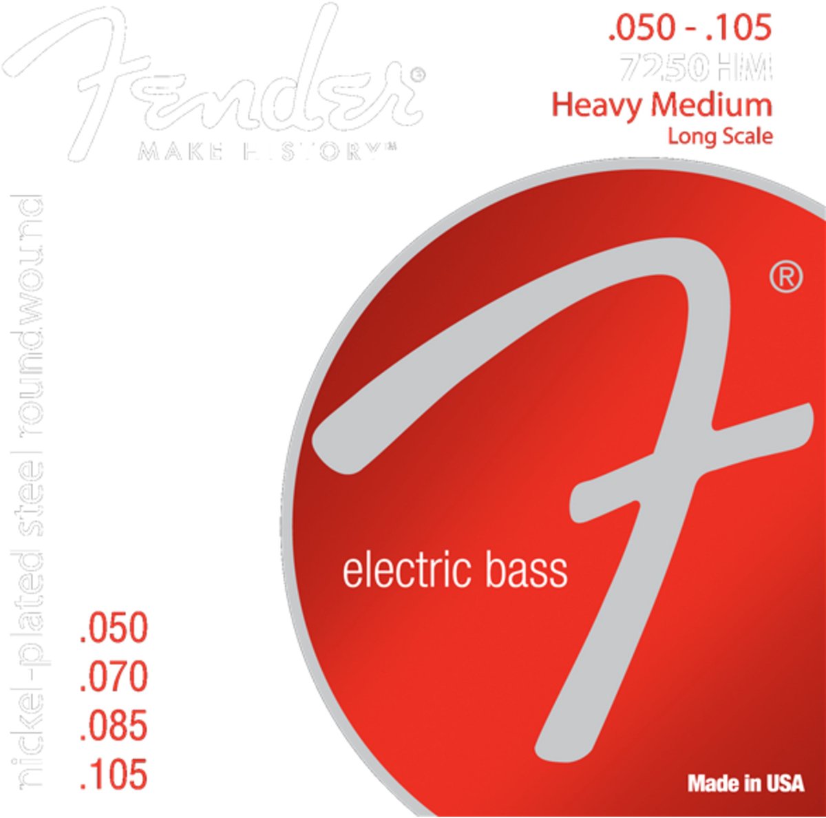 Fender Super 7250HM Bass Guitar Strin gs - Snarenset voor 4-string basgitaar