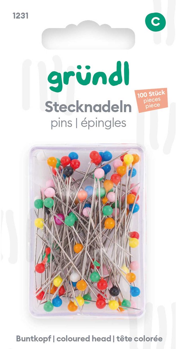 1231 Glaskopspelden 100st