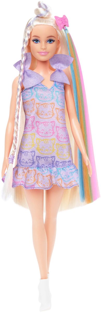 Barbie Fun & Fancy Pop - Blonde Modepop met Extra Lang Haar en 2 Looks — afbeelding 7