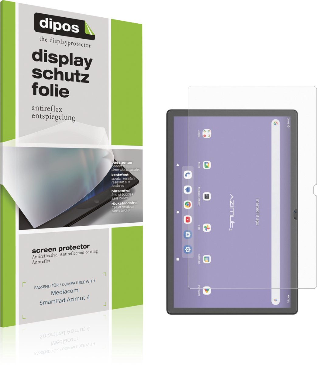 dipos – 2x Matte Beschermfolie geschikt voor Mediacom SmartPad Azimut 4 | Krasbestendige & antireflecterende Screenprotector Ultra-Thin