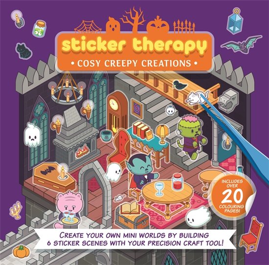 Sticker Therapy: Cosy Creepy Creations - cover