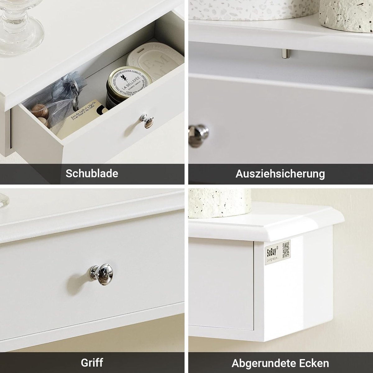 Wandkast met 3 Lades – Smalle Hangkast Badkamerkast Wandgarderobe Hal Kast MDF Wit 93x10x15 cm – Pauwhome