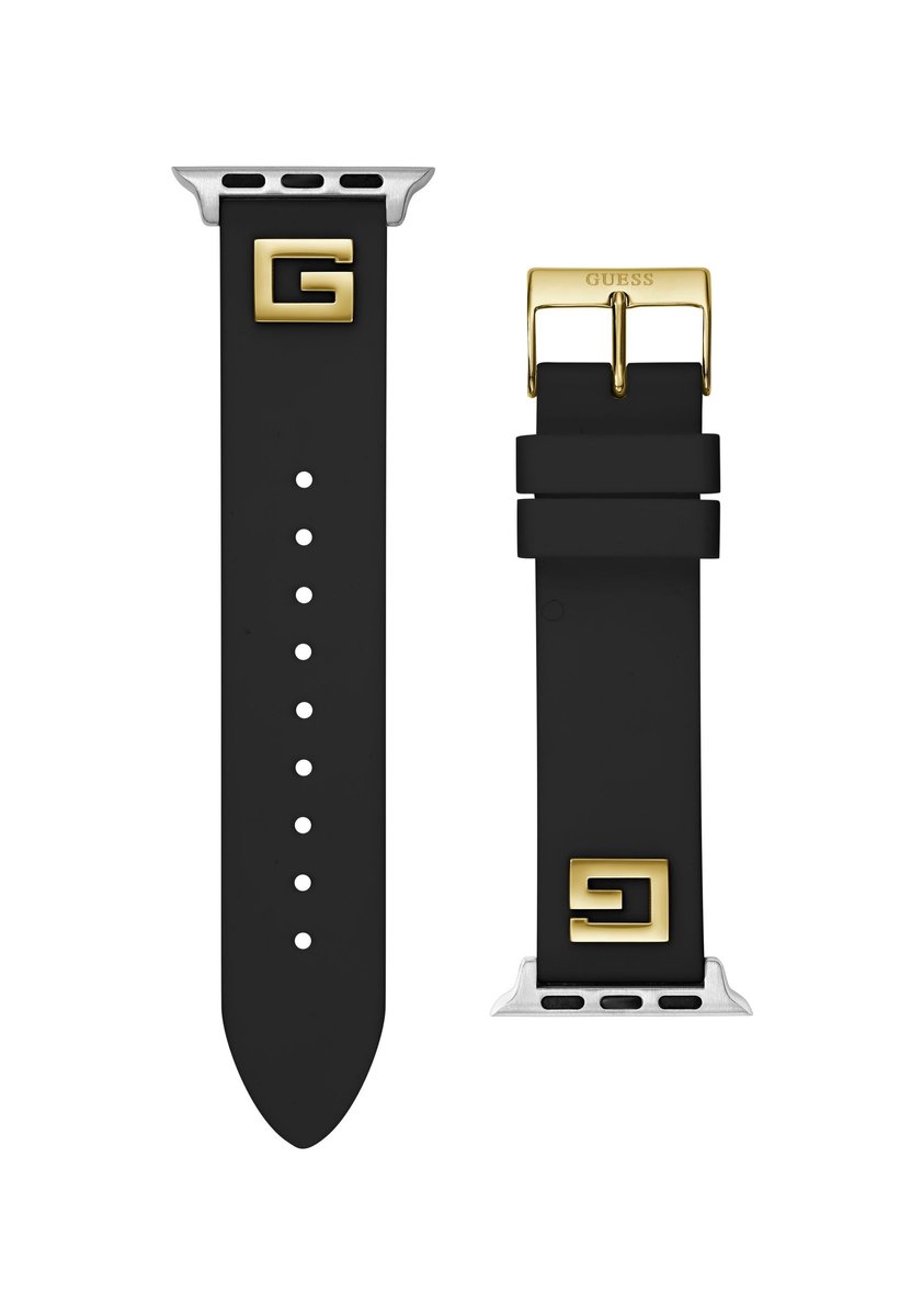 Guess Guess Apple Band (38Mm-40Mm) Kijk Naar Bandjes Zwart Armband: 100% Silicone 34 mm CS2022S2