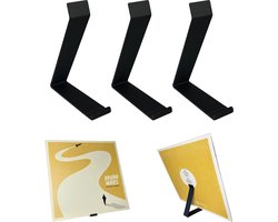 LP Standaard - 3 Stuks - Zwart - Platenhouder - Vinyl rek - LP Display