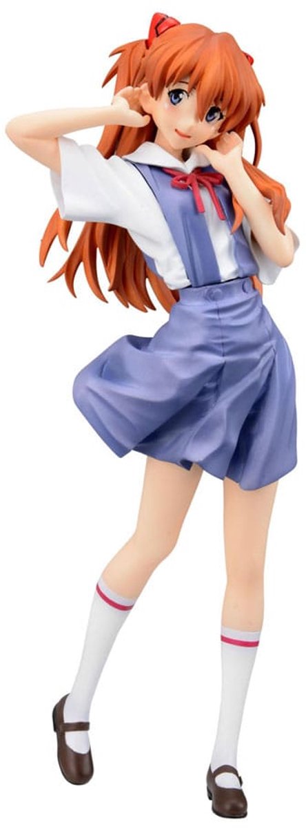 SEGA Neon Genesis Evangelion XStellar PVC Statue Asuka Uniform Ver. 21 cm Beeld