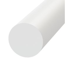 POM C kunststof staf naturel Ø 100 L=1000 | Delrin | POM-C | POM | CNC draaien | Foodgrade