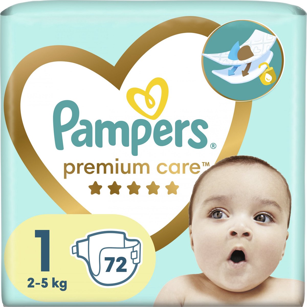 Pampers Premium Care luiers maat 1 | 72 stuks