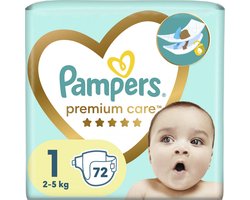 PAMPERS Premium Care - Maat 1 - 72 stuks - 2/5 kg