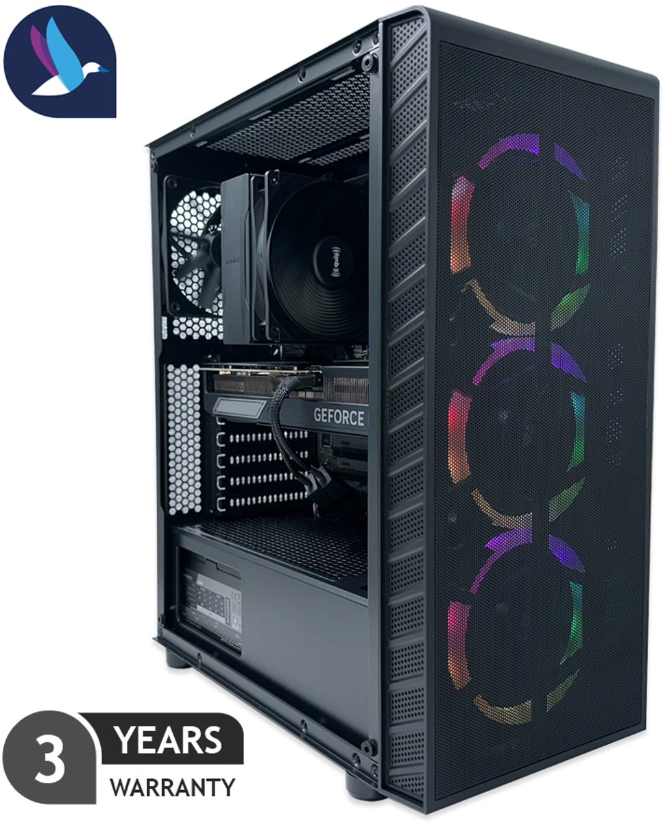 AZZA Prime ARGB Gaming PC | AMD Ryzen 7 - 7800X3D | Geforce - Kooiker Automatisering - €1.899,00