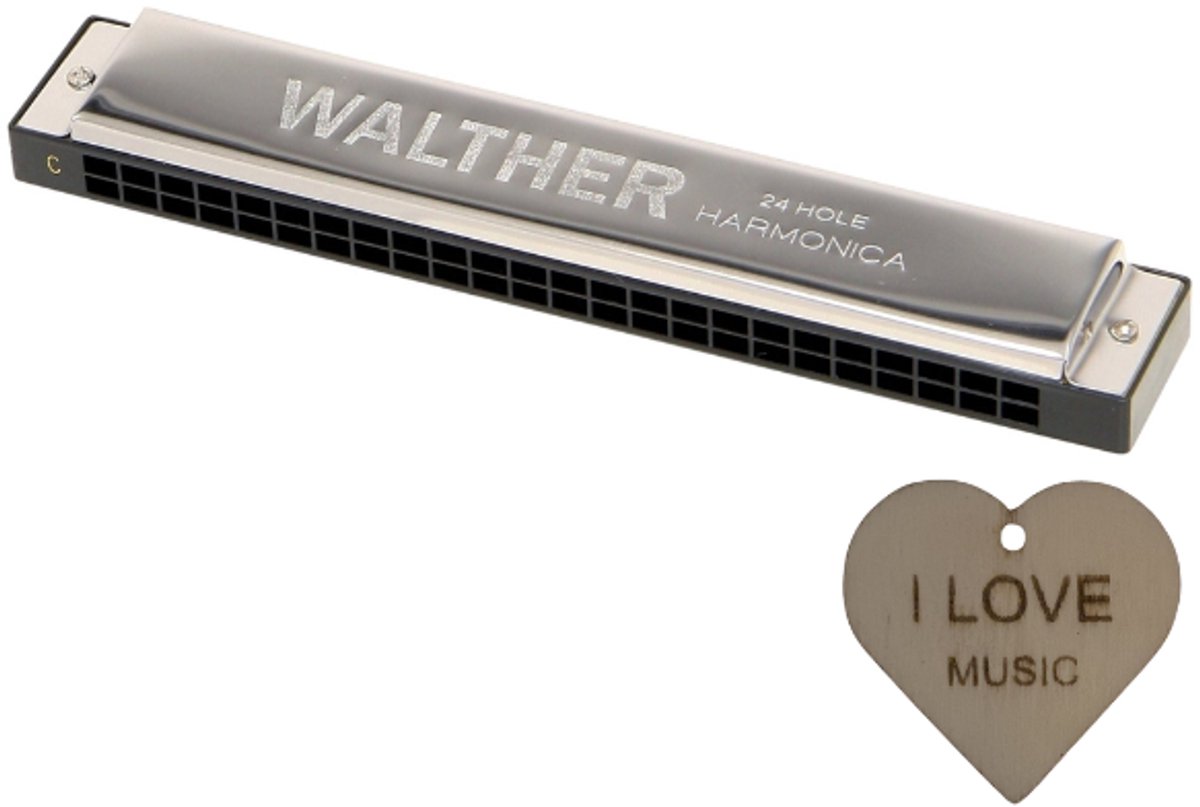 GEWA Tremolo mondharmonica C-majeur 48-stemmig met Specter sleutelhanger