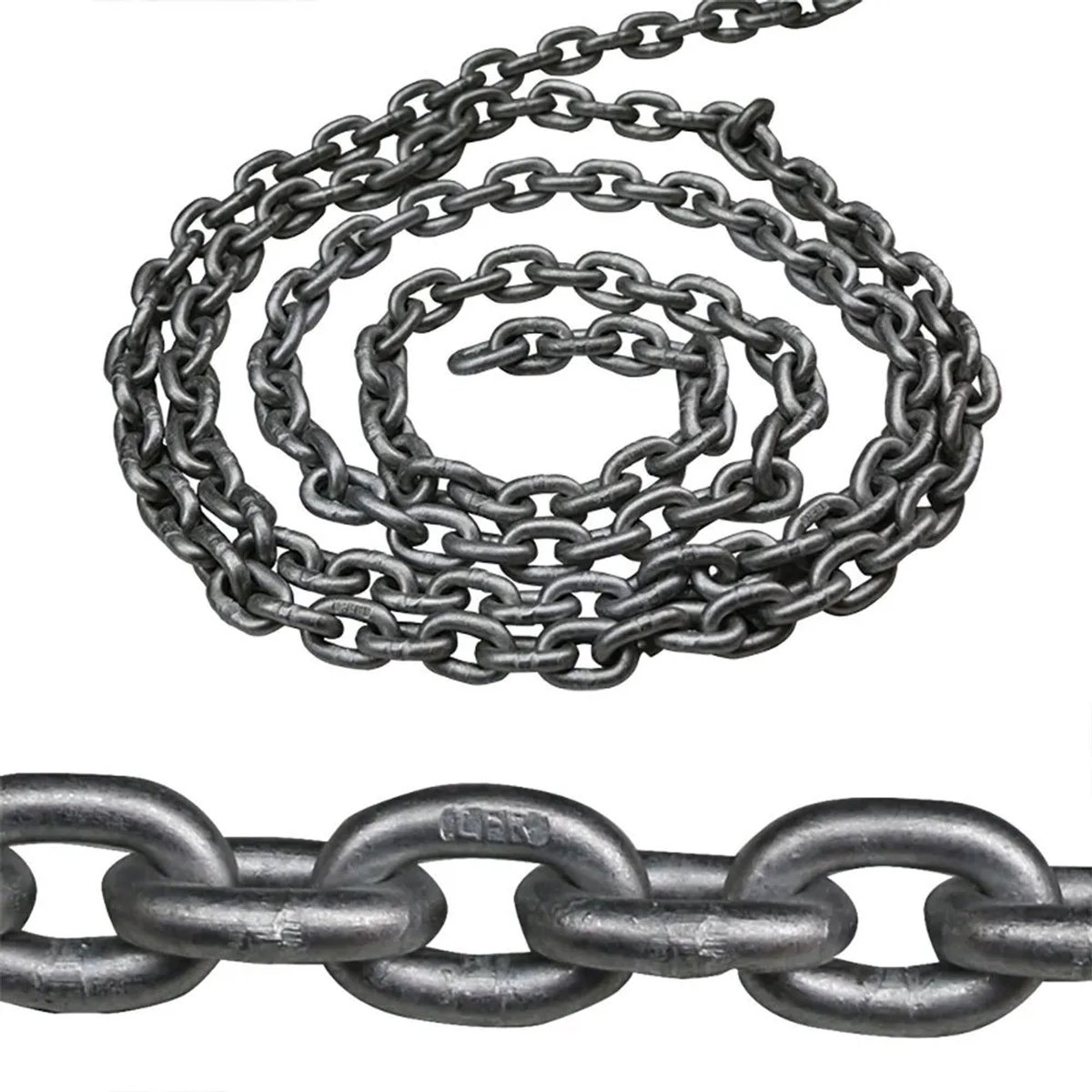 Lofrans Gegalvaniseerde Ketting Iso 4565/din 766/g40 Gekalibreerd 6 Mm 50 M Grijs